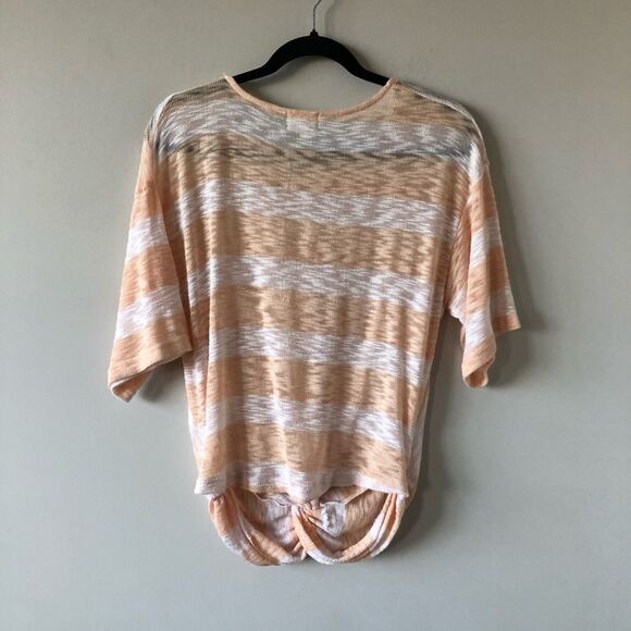 ANTHRO “Deletta” Tobin Stripe Knot Front Top - Picture 3 of 7